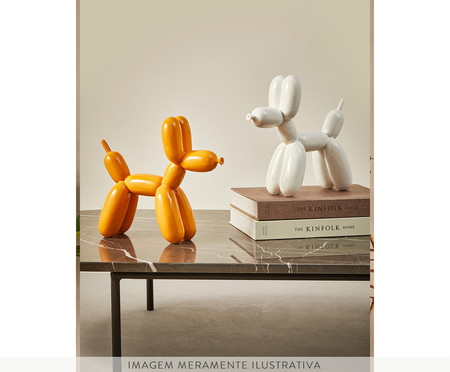 Escultura Cachorro Benjamin - Laranja | WestwingNow