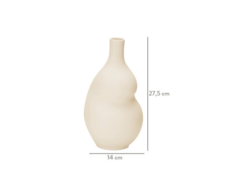Vaso em Cerâmica Rebeca - Branco | WestwingNow