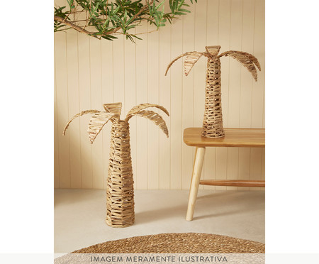 Adorno Palmeira em Fibra Natural Isabelle- Bege | WestwingNow