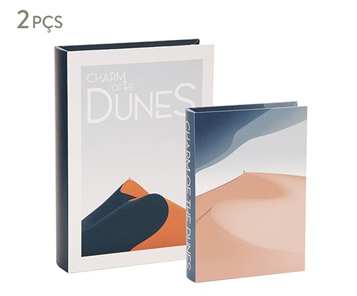 Jogo de Book Box Charm of The Dunes, Colorido | WestwingNow