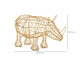 Escultura Rinoceronte - Dourado, Dourado | WestwingNow