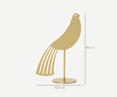 Escultura Pássaro Grazi ll - Dourado | WestwingNow