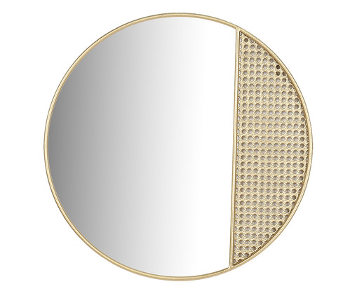 Espelho de Parede Sabrina Dourado - 50cm, Dourado | WestwingNow