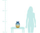 Vaso em Vidro Vanessa - Azul, Ambar e Azul | WestwingNow