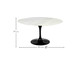 Mesa Saarinen Oval Espirito Santo Base Preta, Preto | WestwingNow