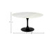 Mesa Saarinen Oval Espirito Santo Base Preta, Preto | WestwingNow