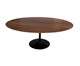 Mesa Saarinen Oval Imbuia Base Preta, Preto | WestwingNow