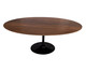 Mesa Saarinen Oval Imbuia Base Preta, Preto | WestwingNow