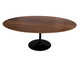 Mesa Saarinen Oval Imbuia Base Preta, Preto | WestwingNow