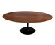 Mesa Saarinen Oval Imbuia Base Preta, Preto | WestwingNow