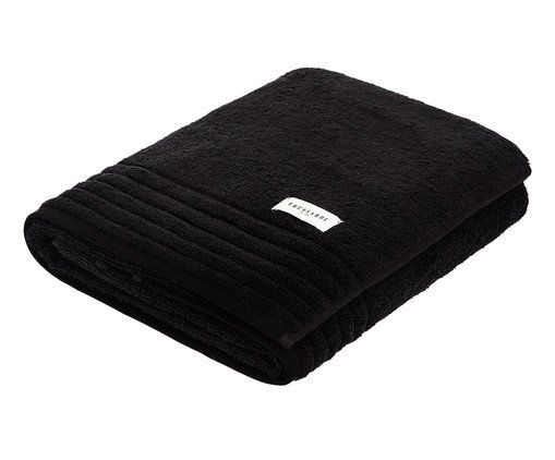 Toalha de Banho Imperiale Preta - 540 g/m², Preto | WestwingNow