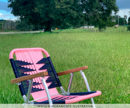 Cadeira Japú - Rosa e Azul Marinho | WestwingNow