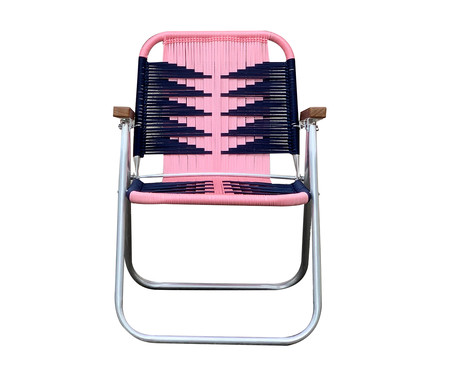 Cadeira Japú - Rosa e Azul Marinho
