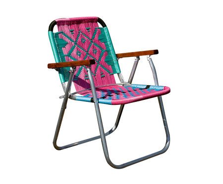 Cadeira Japú - Rosa, Azul Claro e Verde Água