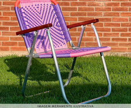 Cadeira Japú - Rosa e Lilás | WestwingNow