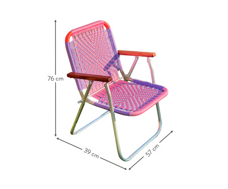 Cadeira Japú - Rosa e Lilás | WestwingNow