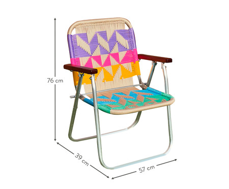 Cadeira Japú - Marfim, Rosa e Lilás | WestwingNow