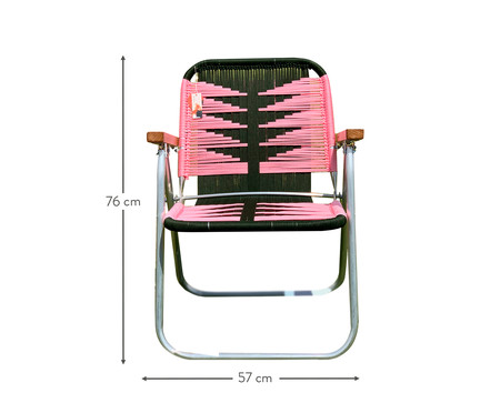 Cadeira Japú - Rosa e Verde Musgo | WestwingNow