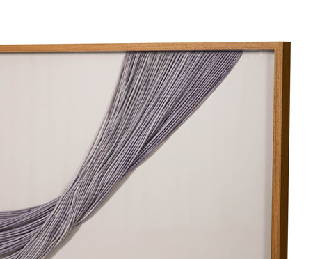 Quadro Artesanal com Vidro Lã Peruana Cinza - 150x100cm | WestwingNow