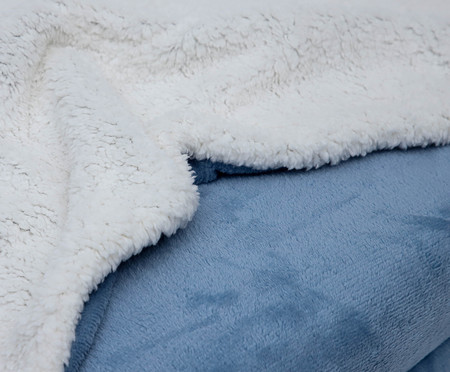 Cobertor Plush Sherpa - Céu | WestwingNow