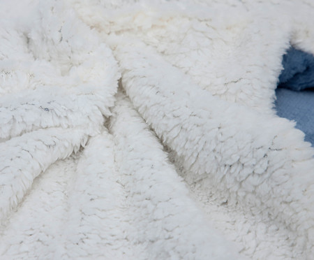 Cobertor Plush Sherpa - Céu | WestwingNow