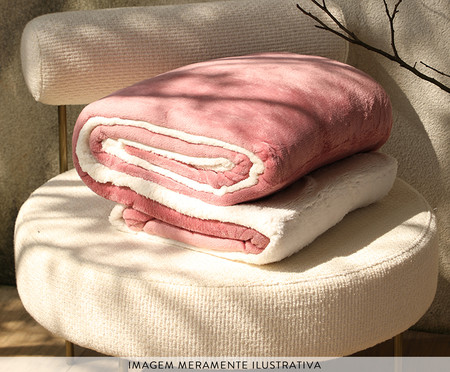 Cobertor Plush Sherpa - Pink Tea | WestwingNow