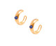 Conjunto Lenço Olho Grego e Piercing para Orelha Banho Ouro 18k - Azul, Dourado | WestwingNow