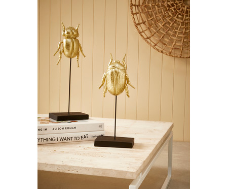 Escultura em Resina Besouro - Dourado | WestwingNow