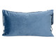 Almofada em Veludo com Franjas Whisper Celeste - 50X30cm, Azul | WestwingNow
