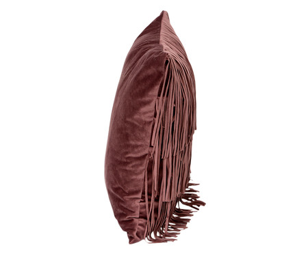 Almofada em Veludo com Franjas Breeze Rosa Antique - 50X50cm | WestwingNow