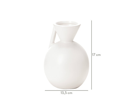 Vaso em Cerâmica Franci- Branco | WestwingNow