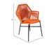 Cadeira Tropicália em Corda Náutica - Terracota e Preto, laranja | WestwingNow