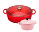 Kit Panela Oval Signature Vermelha e Mini Cocotte, red,undefinable | WestwingNow