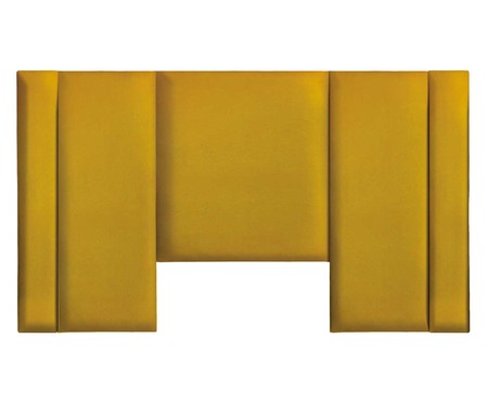 Jogo de Cabeceira Modular Veludo Autoadesivas Bauhaus II - Amarelo