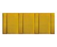 Jogo de Cabeceira Modular Veludo Autoadesivas Bauhaus - Amarelo, Amarelo | WestwingNow