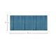 Jogo de Cabeceira Modular Veludo Autoadesivas Bauhaus - Azul, Azul | WestwingNow