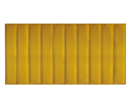 Jogo de Cabeceira Modular Veludo Autoadesivas Bauhaus III - Amarelo | WestwingNow
