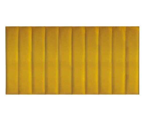 Jogo de Cabeceira Modular Veludo Autoadesivas Bauhaus III - Amarelo, Amarelo | WestwingNow