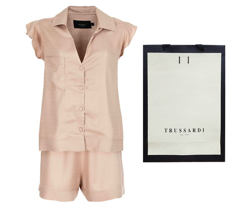 Presente Trussardi Pijama Curto Splendore Bege - GG, Bege | WestwingNow