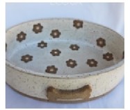Comedouro Oval em Cerâmica Spring - Colorido | WestwingNow