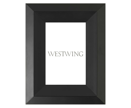 Porta-Retrato Elise - Preto, Preto | WestwingNow