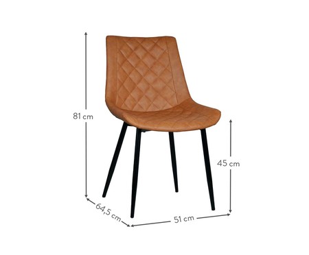 Cadeira Tano - Caramelo | WestwingNow