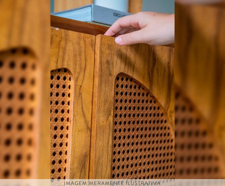 Buffet Okka Imbuia - Natural e Dourado | Westwing