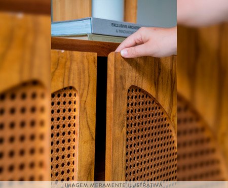 Buffet Okka Imbuia - Natural e Dourado | Westwing