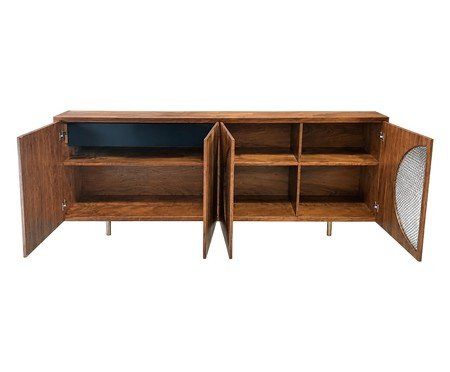 Buffet Okka Imbuia - Natural e Dourado | Westwing