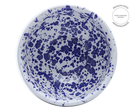 Bowl Artesanal Constelação - Branco e Azul Cobalto | WestwingNow
