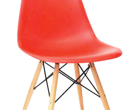 Cadeira Eames Wood - Vermelha | WestwingNow