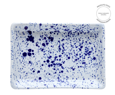 Petisqueira Artesanal Constelação - Branco e Azul Cobalto | WestwingNow