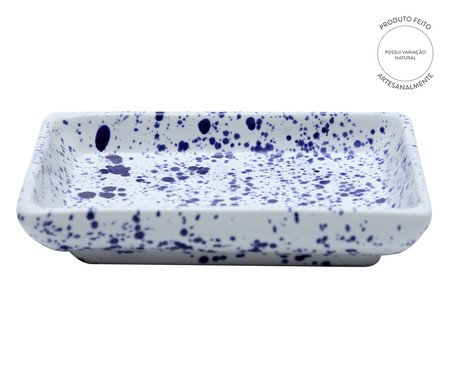 Petisqueira Artesanal Constelação - Branco e Azul Cobalto | WestwingNow