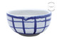 Bowl Artesanal Grid - Branco e Azul Cobalto, Azul | WestwingNow